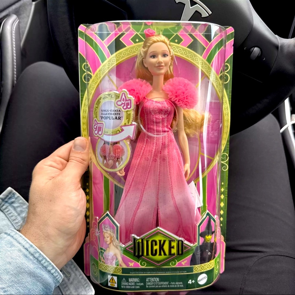 👸🏼 Mattel Wicked Barbie Singing Chantante Glinda Doll URL MISPRINT BOX ❌